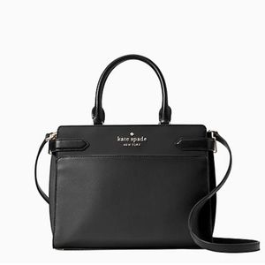 Used LESS THAN 3 TIMES. Kate spade black medium shoulder purse. In new condition